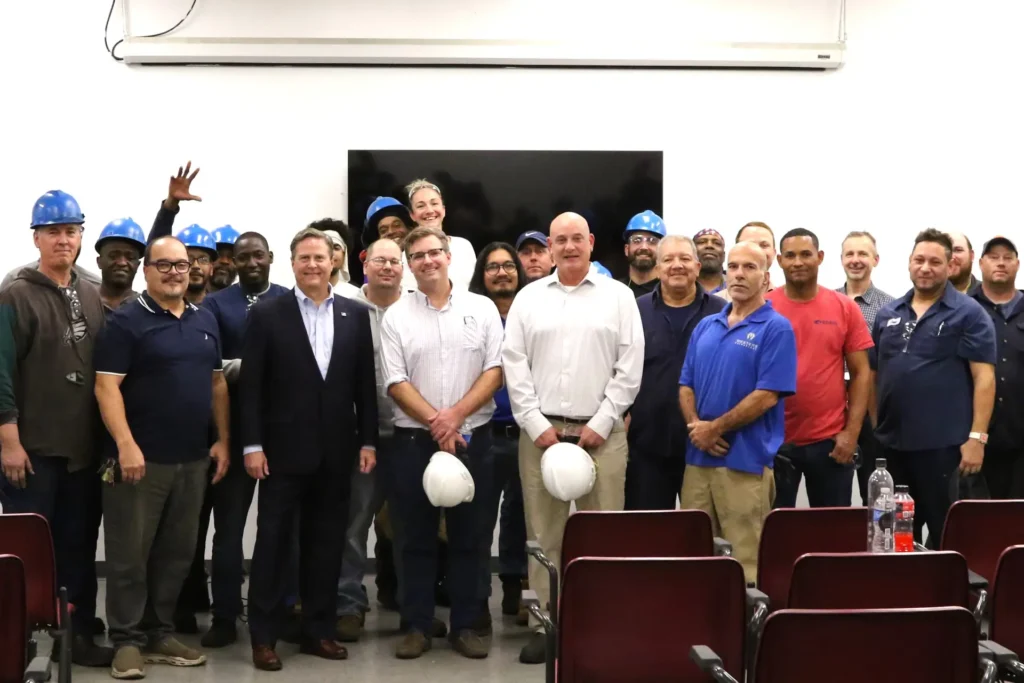 U.S. Rep. Norcross tours Western Aluminum Extrusions in New Jersey